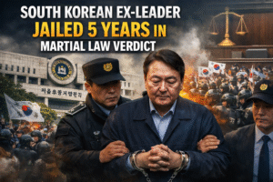 South Korean Ex-Leader Jailed for 5 Years in First Martial Law Verdict